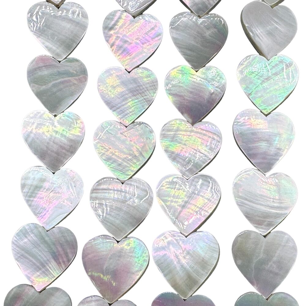 3762 AlohaGemsUSA Silvery-White Nautilus Shell Beads with Superior-Grade